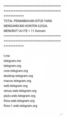 Индонезийское правительство заблокировало Telegram