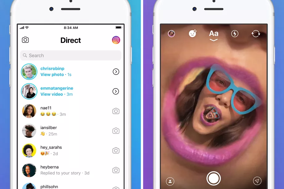Instagram тестирует приложение для обмена сообщениями Direct